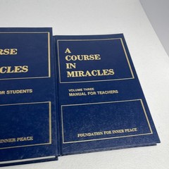A Course in Miracles Set – 3 books – HC VTG