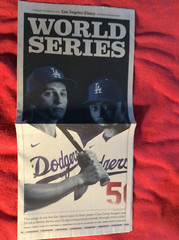 SPORTS SECTION OCTOBER 20 2020 WORLD SERIES DODGERS VS RAYS LA TIMES NEWSPAPER