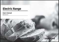 Samsung Electric Range NE63*6511S* Users Manual: 60 Pages, Black & White