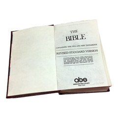 The Bible RSV Revised Standard Version ABS Burgandy Hardcover 1980