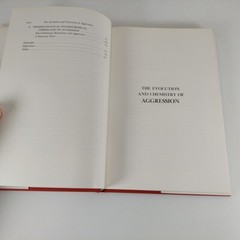 The Evolution And Chemistry Of Aggression DD Thiessen 1976 HCDJ Charles C Thomas