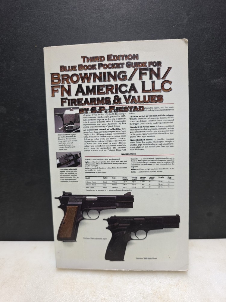 Browning Hand Gun Blue Book Firearms Values pocket