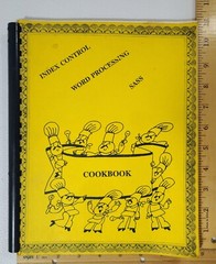 1980s Technology Department Cookbook Index Control SASS Word Processing Vintage