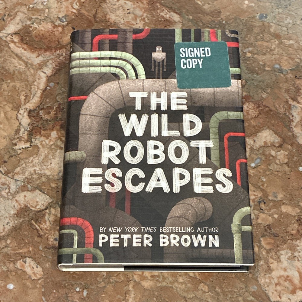 Signed Book Wild Robot Escapes Peter Brown YA Juvenile Fiction Children’s Books