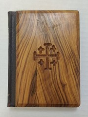 1950’s Red Letter New Testament Olive Wood Pocket Bible Jerusalem 3.5″ × 4.75″