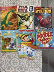 Young Boy Coloring Activity Books Spider-man, Star Wars imaginext Dinosaurs Lot