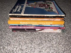 8-Cake Decorating Books- wedding, Tier, Holiday- Wilton, Ideals +chocolate LOOK