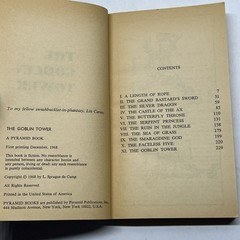 The Goblin Tower L. Sprague De Camp Warrior Sword and Sorcery