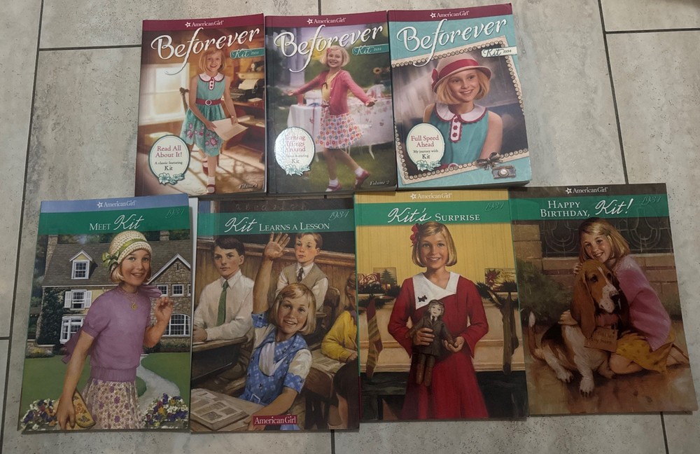 American Girl Kit Kittredge Book Lot Beforever 1 2 3 4 1930s Historical Fiction