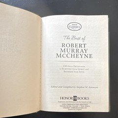Cook, David C. Best of Robert Murray McCheyne 120 Devotions HC 2006 Honor Class…