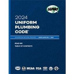 2024 Uniform Plumbing Code Soft Cover w/Tabs IAPMO/ANSI UPC 1