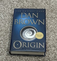 Signed First Edition Origin by Dan Brown, hardcover