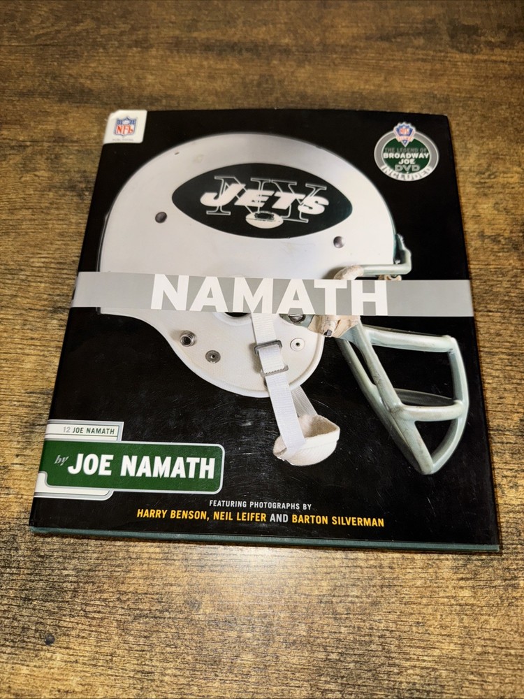 Joe Namath, NAMATH hardcover book with DVD, 320 pages New York Jets Quarterback