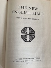 Vtg The New English Bible With the Apocrypha Oxford University Press 1970 HC DJ