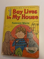 Whitman BIG Tell-a-Tale 1 Boy Lives in My House HC 1965 Aliki Illus vintage