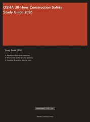 OSHA 30-Hour Construction Safety Study Guide 2026: Complete Exam Prep Hardcover