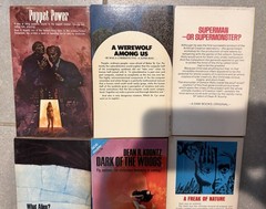 DEAN KOONTZ Lot 9 Early SCI-FI Dystopian Thriller ANTI-MAN Warlock Dark Symphony