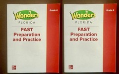 McGraw Hill Wonders Grade 4 Florida Test Preparation Practice~LOT OF 2