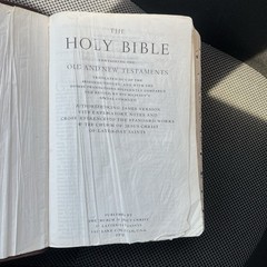 LDS Scripture Set Brown Leather 1982 Employee Gift – Bible Book Of Mormon Tabbed