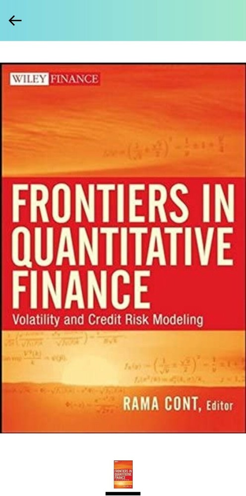 Wiley Finance Ser.: Frontiers in Quantitative Finance : Volatility and Credit R…