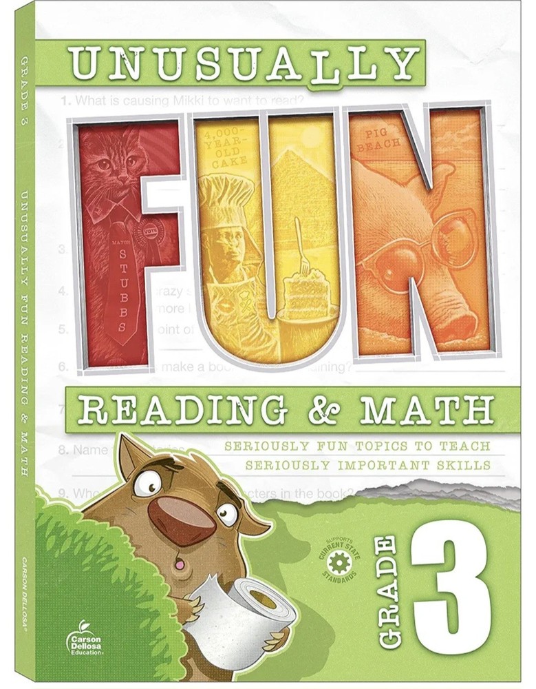 Unusually Fun Reading & Math Grade 3 Seriously Fun Topics to Teach Skills