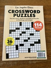 Crossword Puzzles by LA Times – 114 Puzzles With 36 Minis – Easy to Difficult