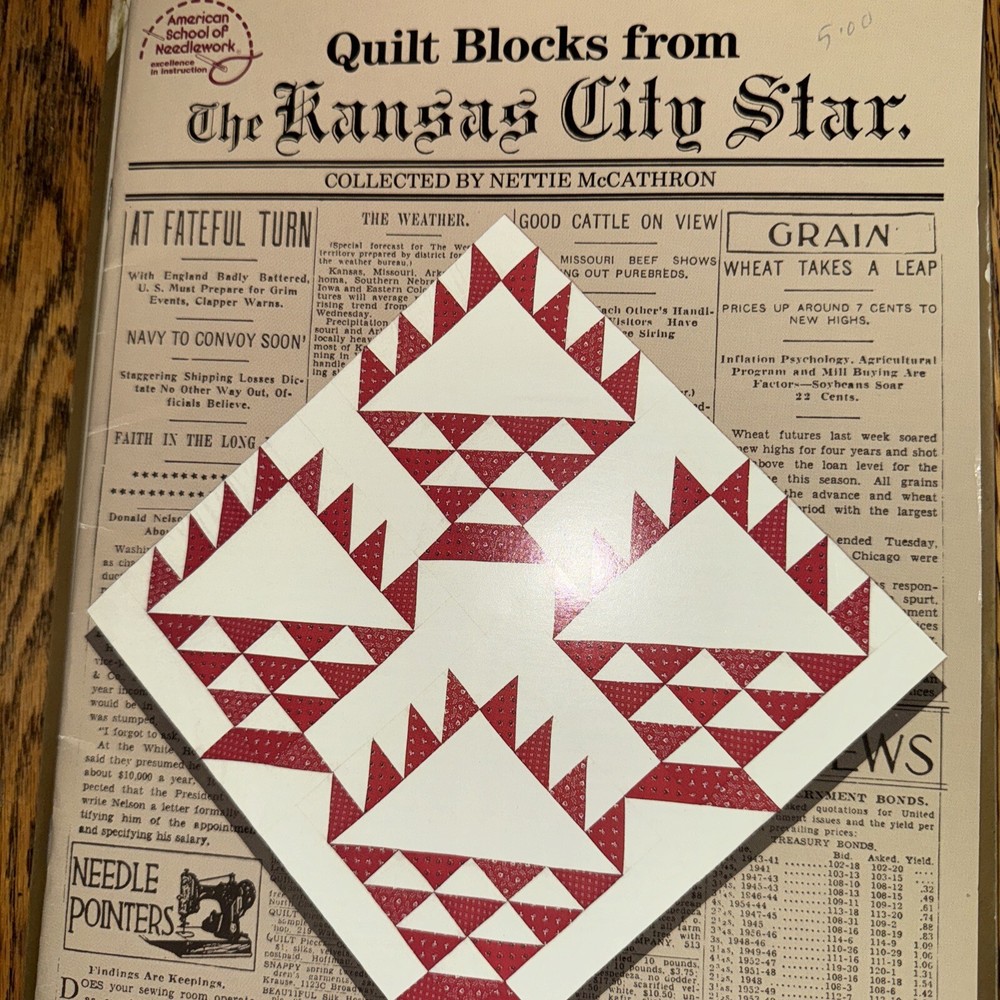 “Blocks from the Kansas City star collected by Nettie MCCATHRON