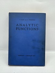 Analytic Functions By S. Saks & A. Zygmund 1st Polish Ed. Math Classic Vtg 1952
