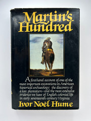 Martin’s Hundred Ivor Noël Hume 1982 1st Ed History VA Archaeology G HC
