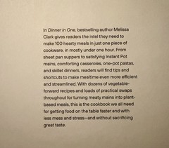 Melissa Clark Dinner in One Exceptional & Easy One Pan Meals HC 2022-Illustrated