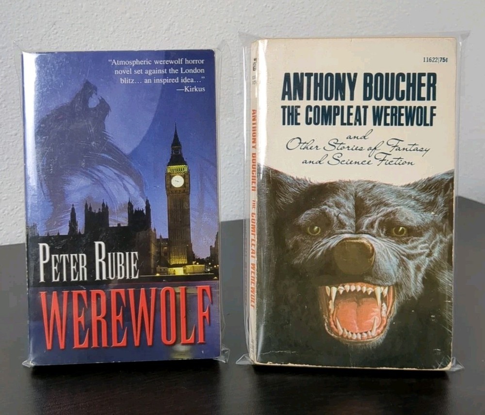 Werewolf Horror Lot Peter Rubie + Anthony Boucher Compleat Werewolves Paperback