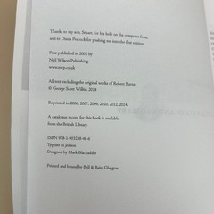 Understanding Robert Burns George Scott Wilkie 2014 Glossary Neil Wilson Pub