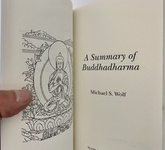 A Summary of Buddhadharma Wolf 2015 Signed Buddha Peace Meditation Spirit