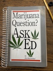 Marijuana Question? Ed Rosenthal 1987 first printing. Good Cond.