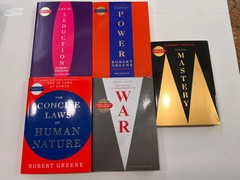 Robert Greene 5 Books Set [CONCISE] Seduction, Power, Mastery, War Human nature