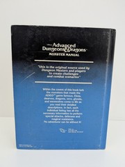 Official Advanced Dungeons & Dragons Monster Manual Gary Gygax 1979 HC TSR