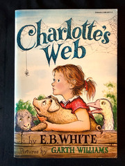 1987 set 3 Books by E. B. White TREASURY : Charlotte’s Web, Stuart Little, Swan