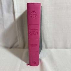 CSB Study Bible for Girls Gray Hot Pink, Paisley Design LeatherTouch New