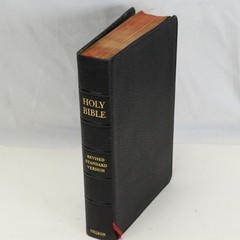 Holy Bible Revised Standard Edition 1952 Black Leather Cover Nelson w Box