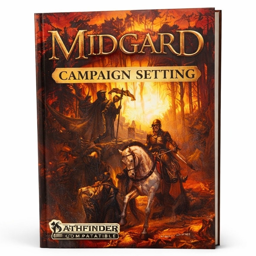 Midgard campaign setting softcover RPG book pathfinder compatible Kobold press