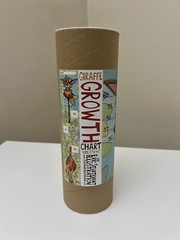 NURSERY GIRAFFE GROWTH CHART – JUNGLE ANIMALS By Eric Sturtevant Size 8”X40”