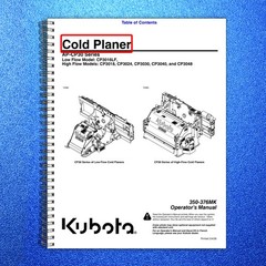 LAND PRIDE CP30 Series Cold Planers Operators Manual – WIRE BOUND – TOUGH COVERS