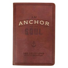 Devotional: Anchor for the Soul – Leather Bound By Christian Art Gifts – GOOD