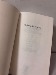 The Things We Never Say by Elizabeth Strout Paperback New Book usa stock
