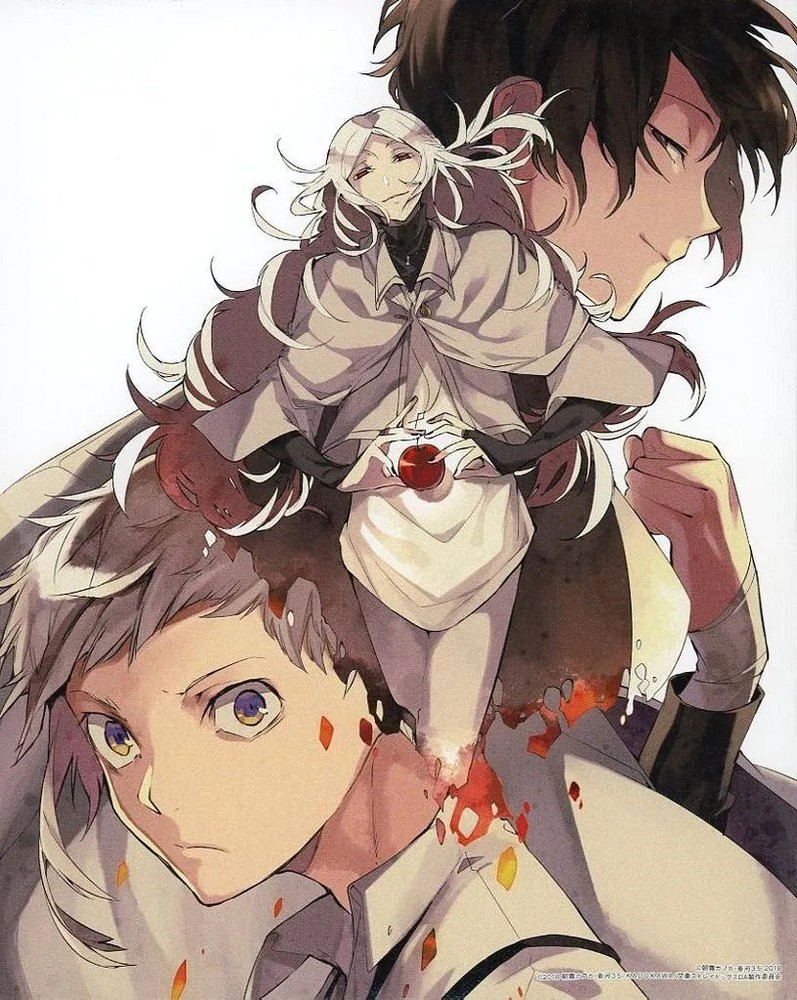 Bungo Stray Dogs Harukawa 35 Illustrations Canvas Art Board 10.8×8.7in Used