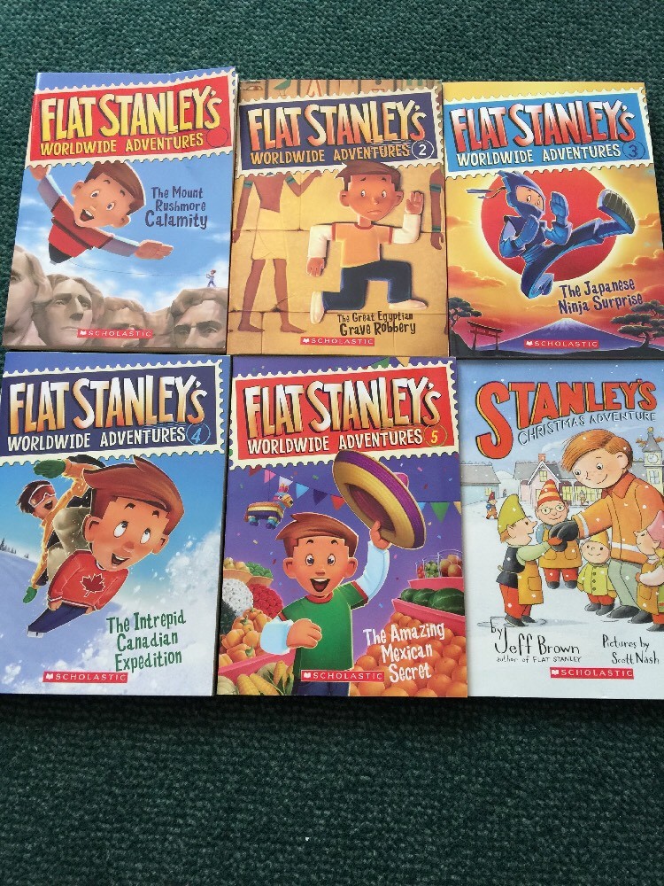 Flat Stanley World Wide Adventures Books Lot Of 6 Kids Books!