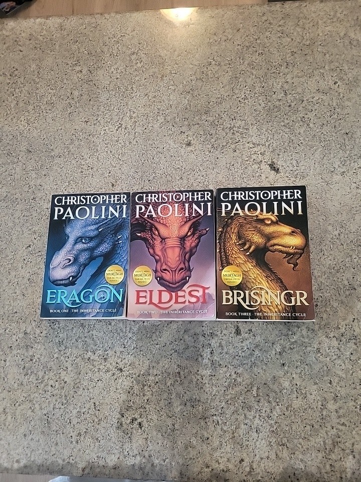 Inheritance Cycle Books 1 2 3 Christopher Paolini Paperback Set Eragon