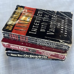 VAMPIRE CHRONICLES 1-3 Series Anne Rice Vtg Paperback Interview Lestat Queen Set