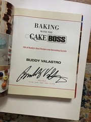 Baking with the Cake Boss by Buddy Valastro – Hardcover Cook Book – SIGNED