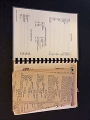 Vintage Best Recipes File Comb Bound Cookbook with Clipped Recipes Inside